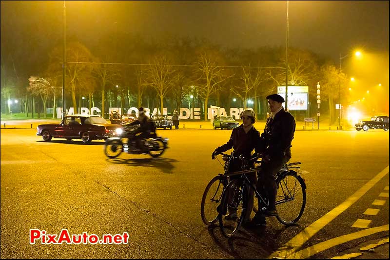 Couple cycliste, Traversee de Paris 2014