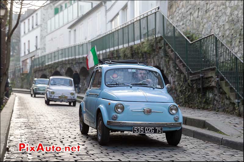 Fiat 500, Traversee de Paris 2014