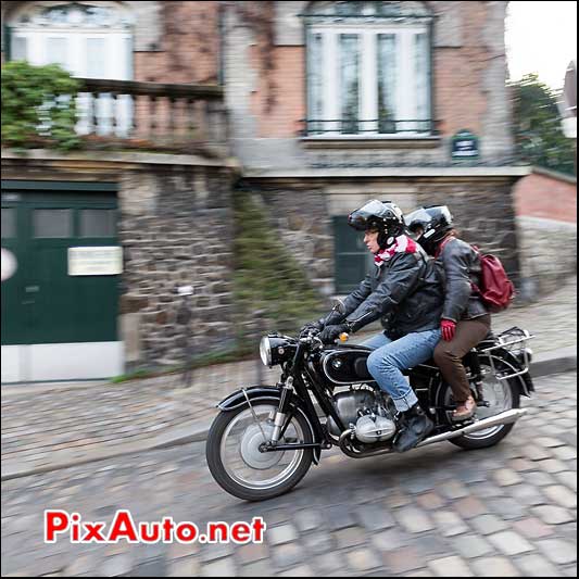 Moto BMW Montmartre, Traversee de Paris 2014