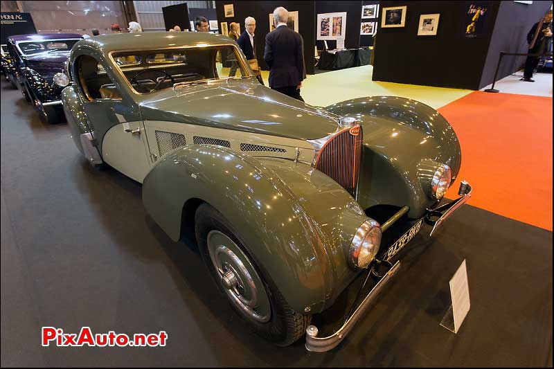 Salon Retromobile, Bugatti T57SC Atalante, stand Lukas Huni