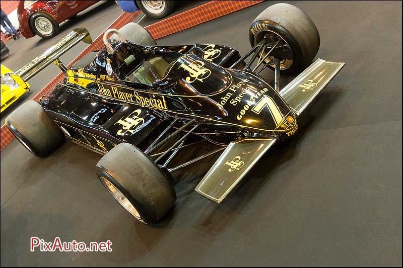 Retromobile, Lotus 91/7 aux couleurs John Player Special Nigel Mansell