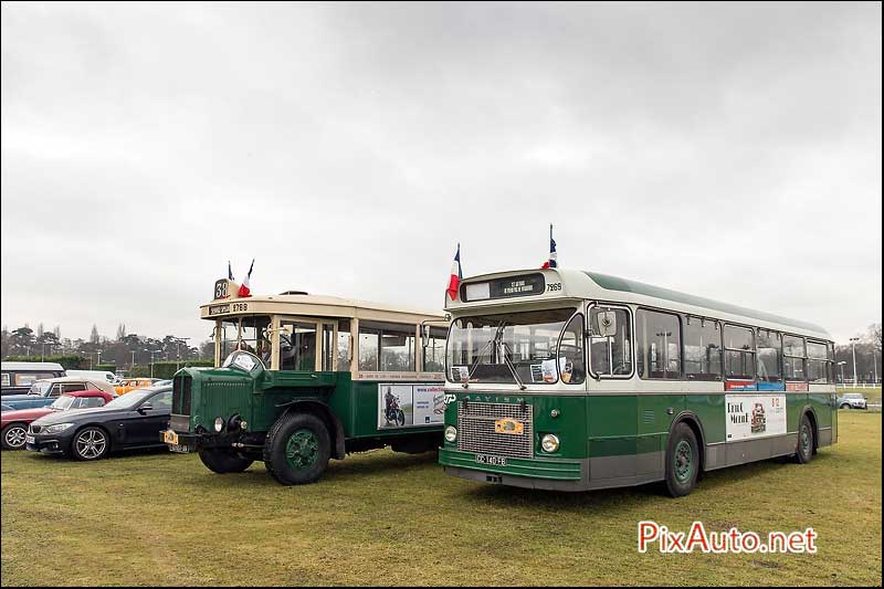 Traversee-de-Paris Hivernale, Autobus Anciens