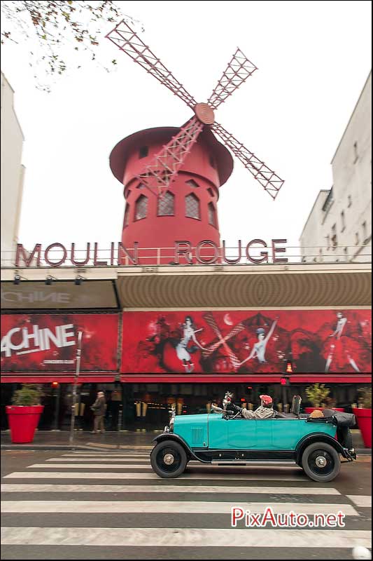 Traversee-de-Paris Hivernale, Torpedo Citroen Au Moulin Rouge