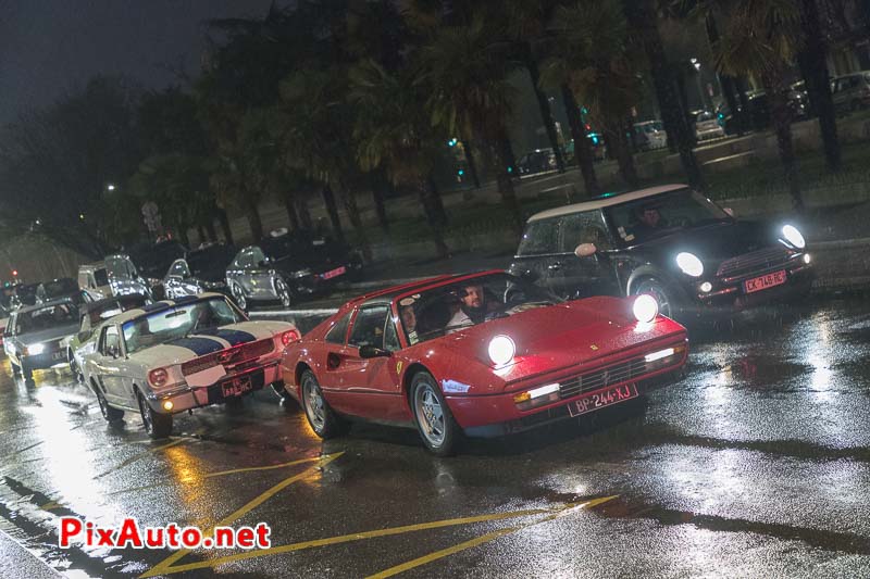 Traversee-de-Paris Hivernale, Ferrari et Mustang