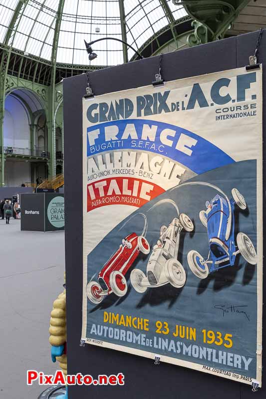 Bonhams Paris, Affiche GP Acf 1935
